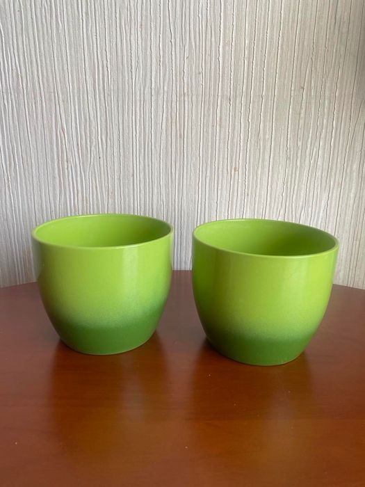 Цветные горшки (кашпо). Керамика. Германия.