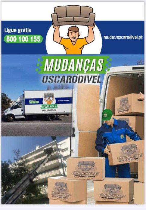 Faça já a vossa mudança connosco! MUDANÇAS OSCARODIVEL!
