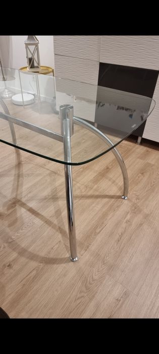 Mesa de sala de vidro