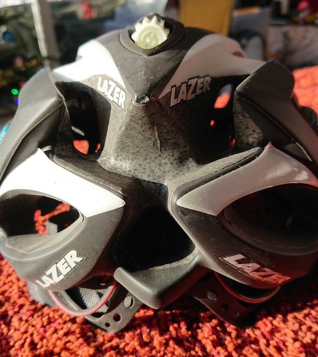 Kask rowerowy LAZER Rox rozm. M-L matt cyan NOWY