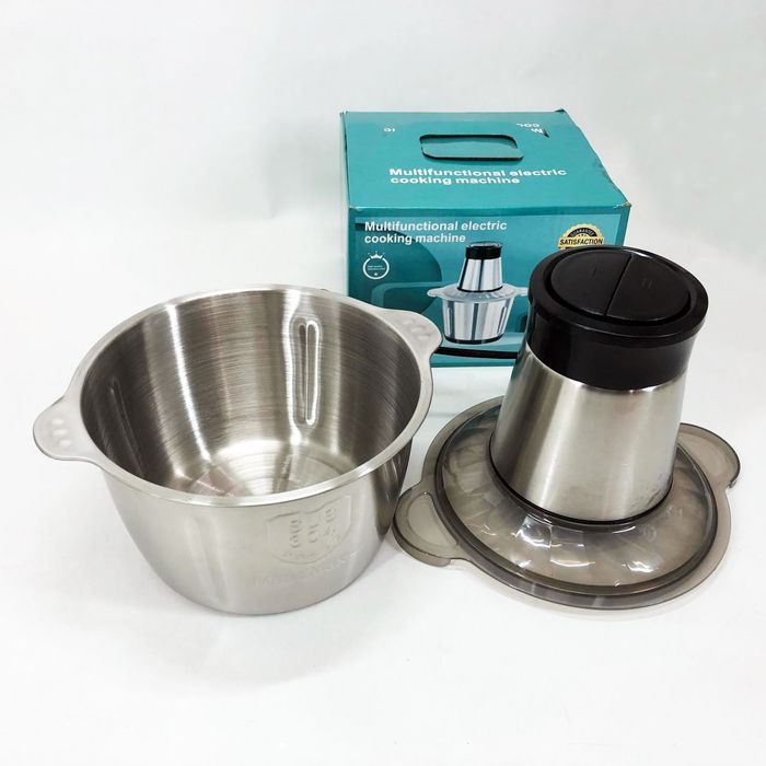 Блендер 1200 Вт кухонный комбаин с металической чашей на 2 литра