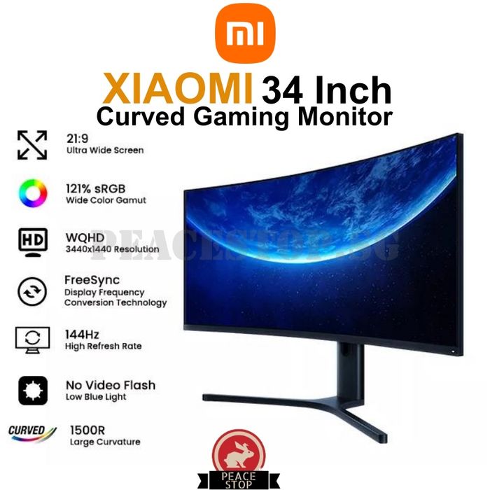 Monitor ecra gamer curvo xiaomi 34