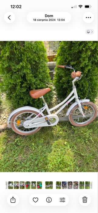 Rowerek 16 cali dla dziewczynki