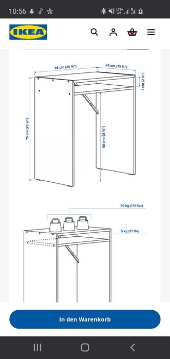 IKEA TORALD secretária pequena / little desk