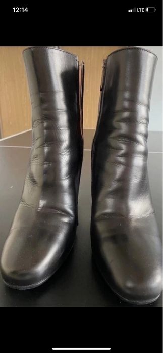 Botki ze skóry naturalnej Pinko roz 40