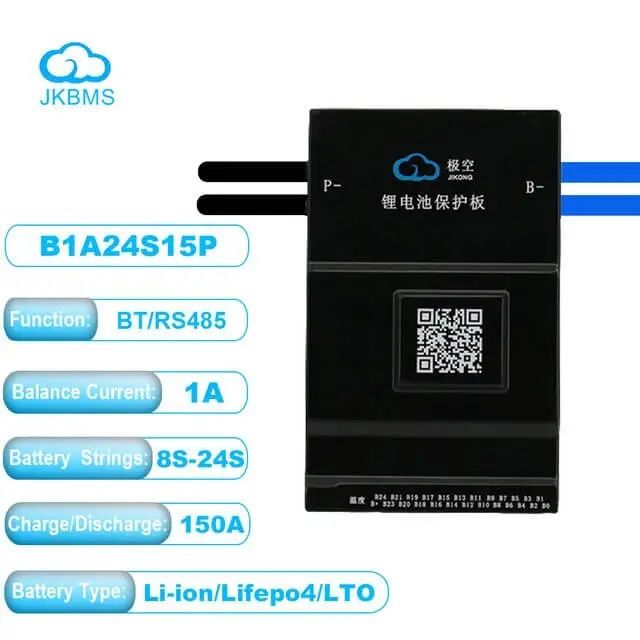 Смарт Бмс JIKONG JK-B1A8S20P-HC 4-8S 200A. Li-Ion, LiFePO4, LTO