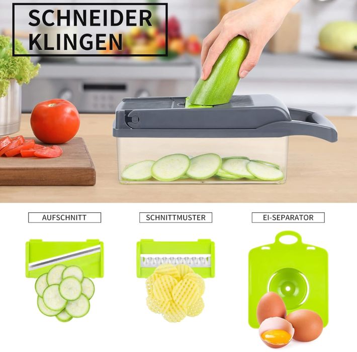 Wielofunkcyjna krajalnica do warzyw, szatkownica 13w1