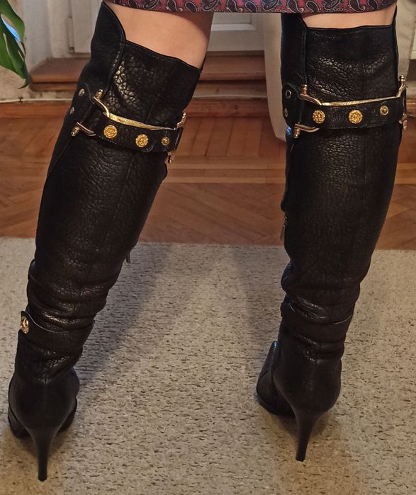 Нові, шкіряні,фірмові ботфорти Posion