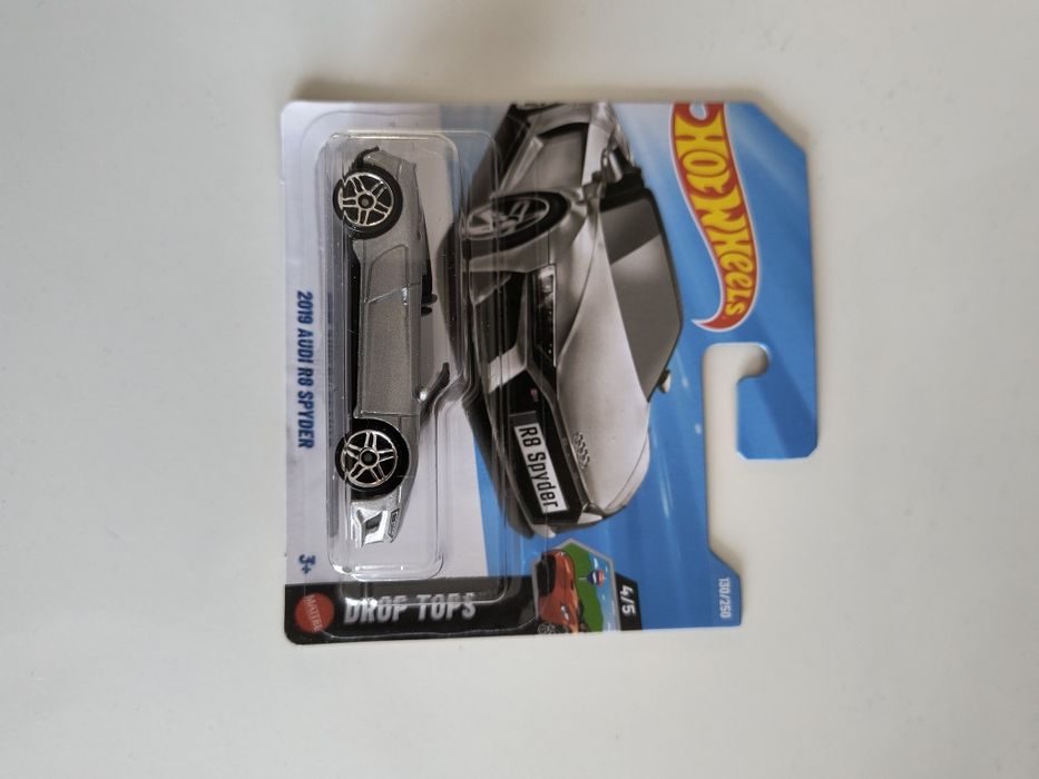 Hot Wheels Audi R8 Spyder 2019 srebrny case P