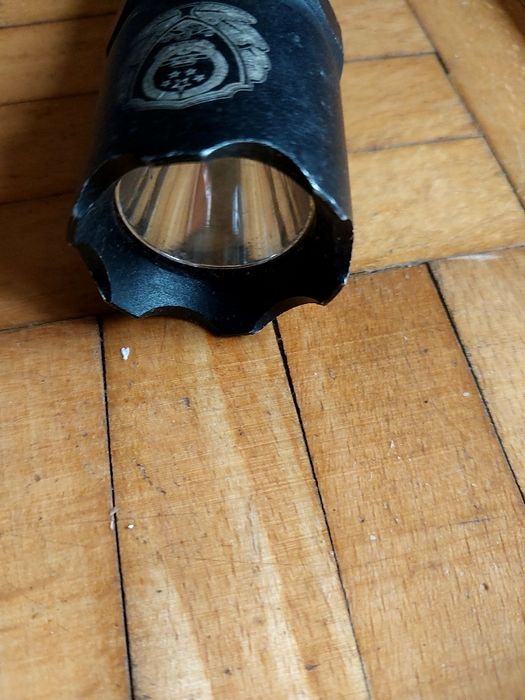 Laterka napis POLICE,  na 1 baterię , z kompasem