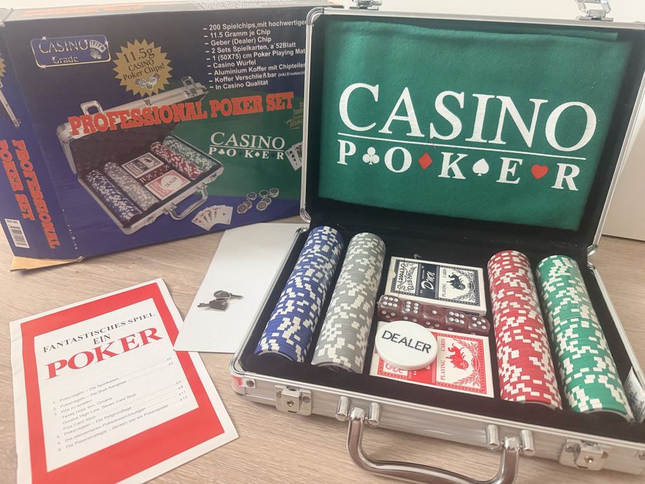 Новий Покерний набір Casino Grade 200 фішок 11.5 г в алюмінієвому кейсі