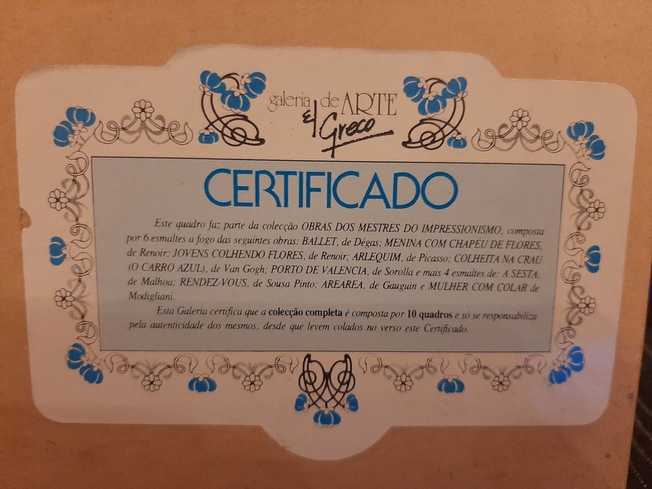 colecção quadros mestre impressionismo galeria arte el  greco  degas