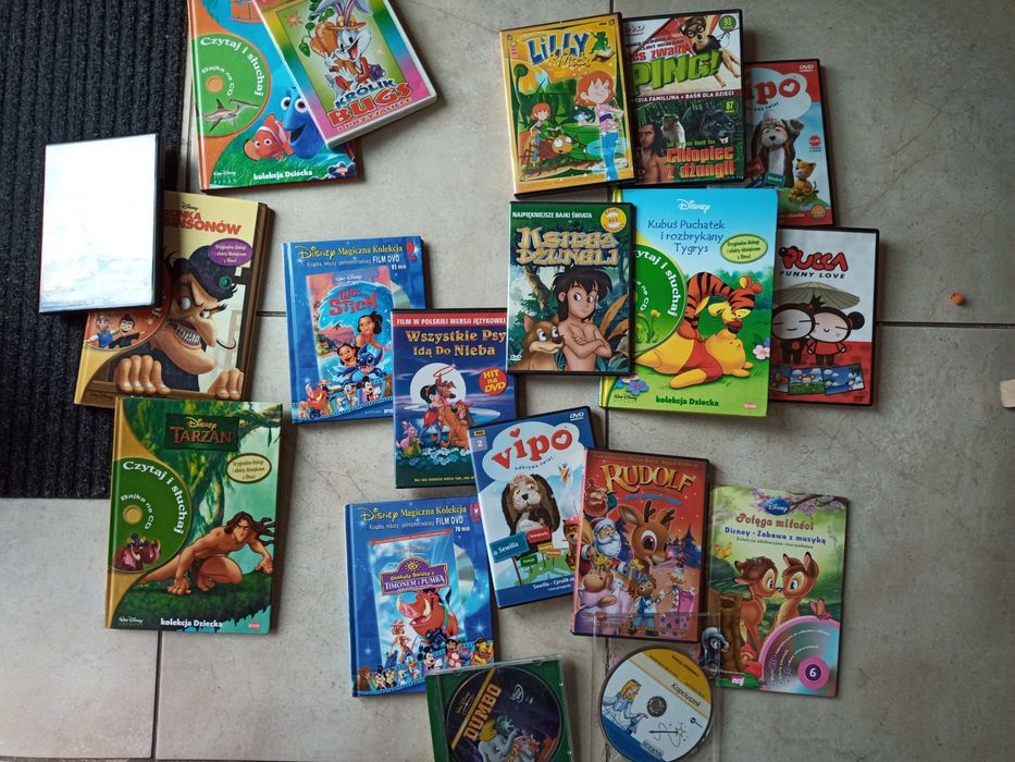 Bajki DVD czytanki CD oraz Video CD zestaw