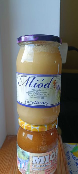 Miód faceliowy naturalny 1L