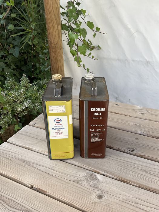 Latas oleo Esso vintage
