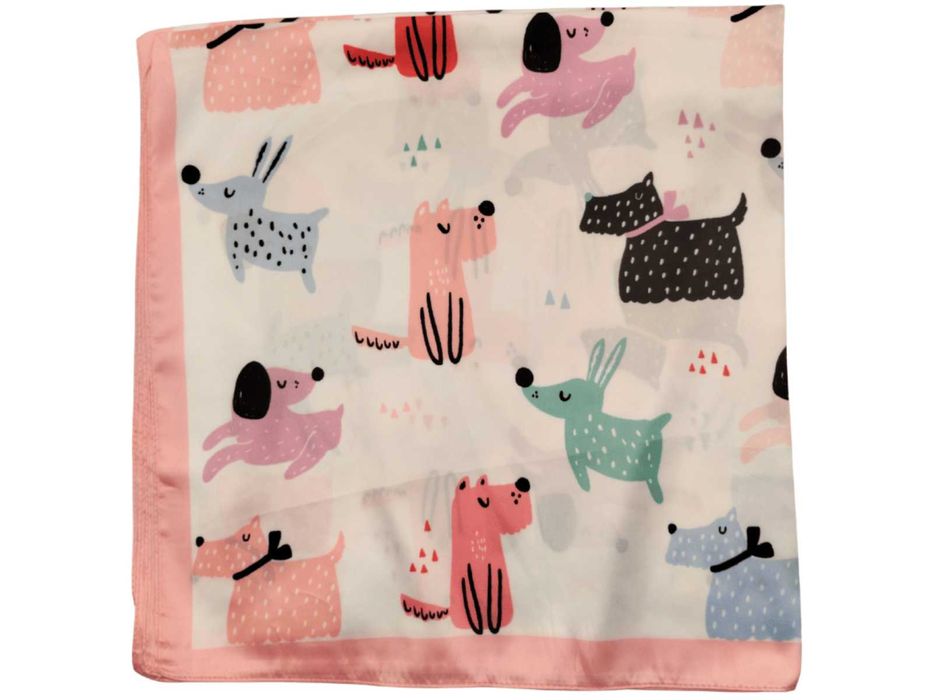 Apaszka pieski różowa