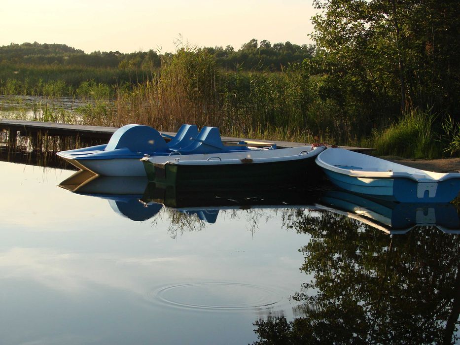 Domek drewniany nad jeziorem Babka w Żywkach