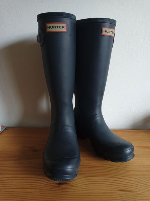 HUNTER kalosze wysokie granatowe r.36 SUPER!