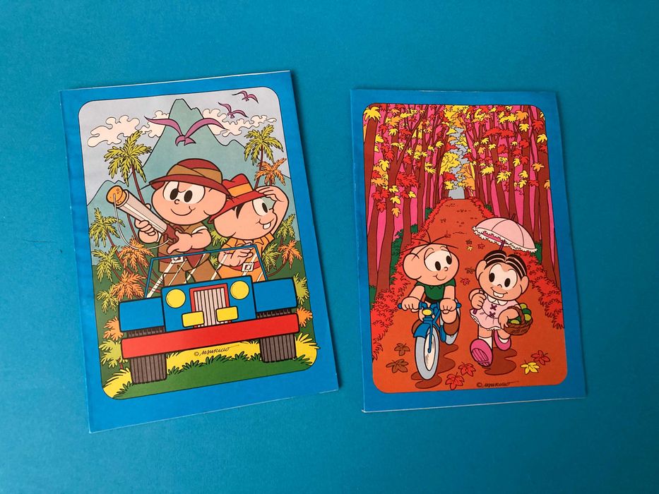 Colecção de 4 Cadernos Escolares da Turma da Mônica Anos 80 PF