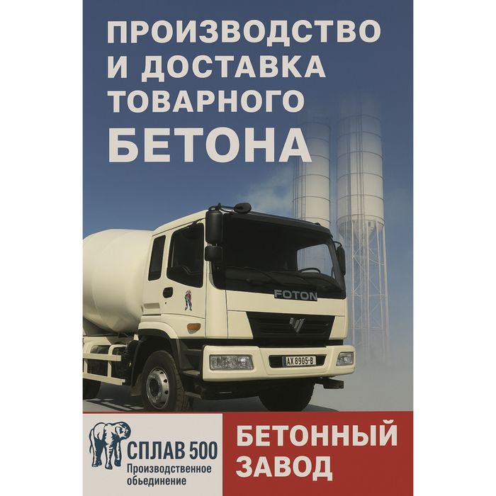 Бетон любых марок, завод производитель,доставка