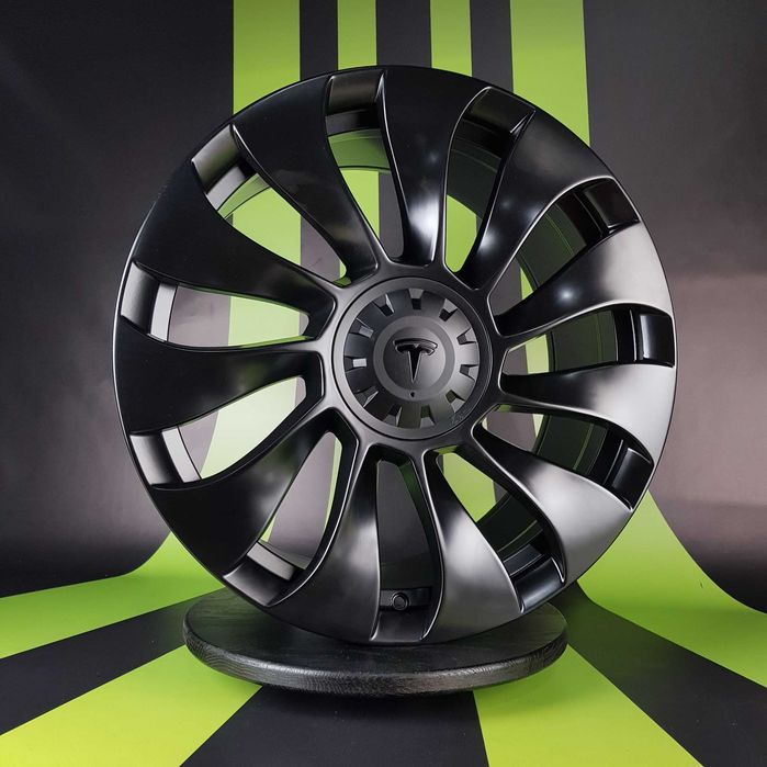 Нові Диски На Авто R19 5x114.3 Tesla Model Y Tesla Perfomance Тесла Турбіни Black Matt Р19 NEW