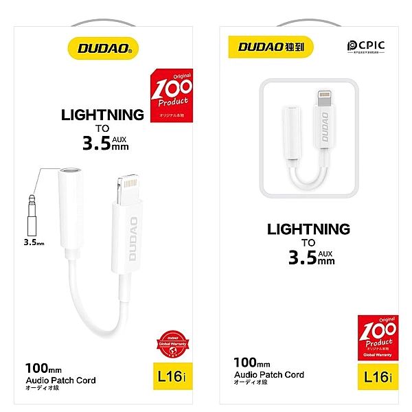 Adapter przejściówka Lightning na mini jack 3,5 mm
