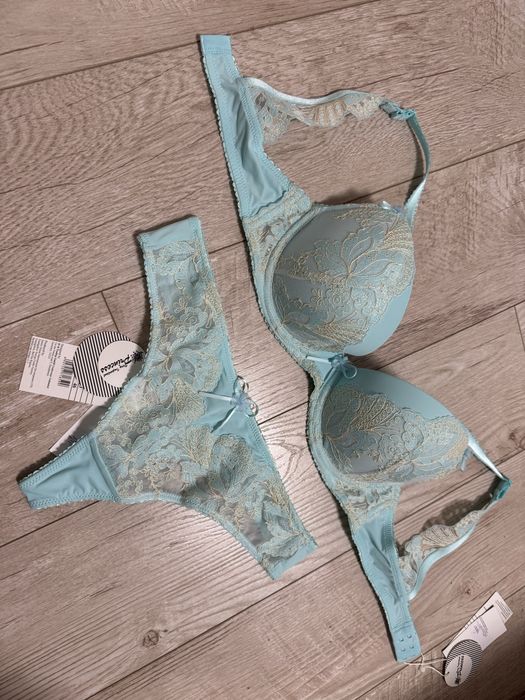 РАСПРОДАЖА комплект белья от французского бренда Princess бирюза НОВЫЙ