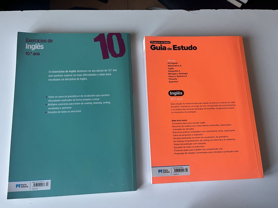 Livros de preparacao exames Ingles 10o ano