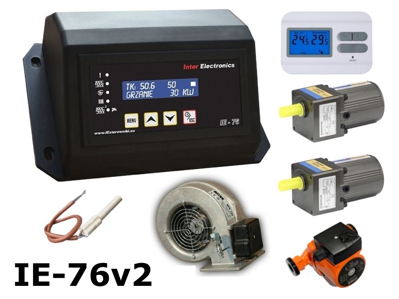 Комплект Автоматика IE-24n і вентилятор WPA-X2 для котла до 50kW