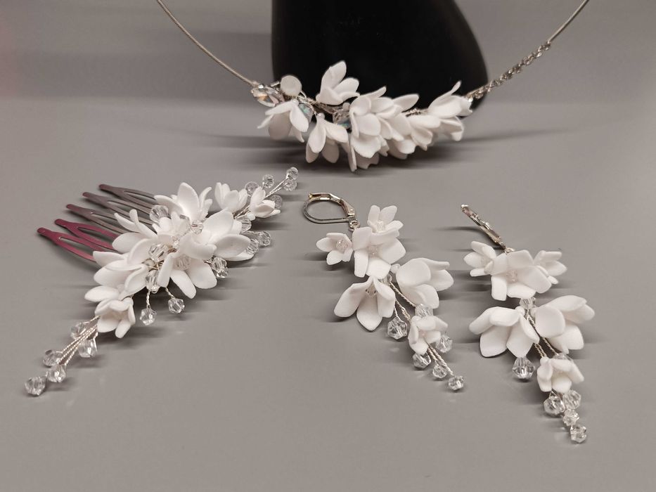 Komplet biżuterii ślubnej