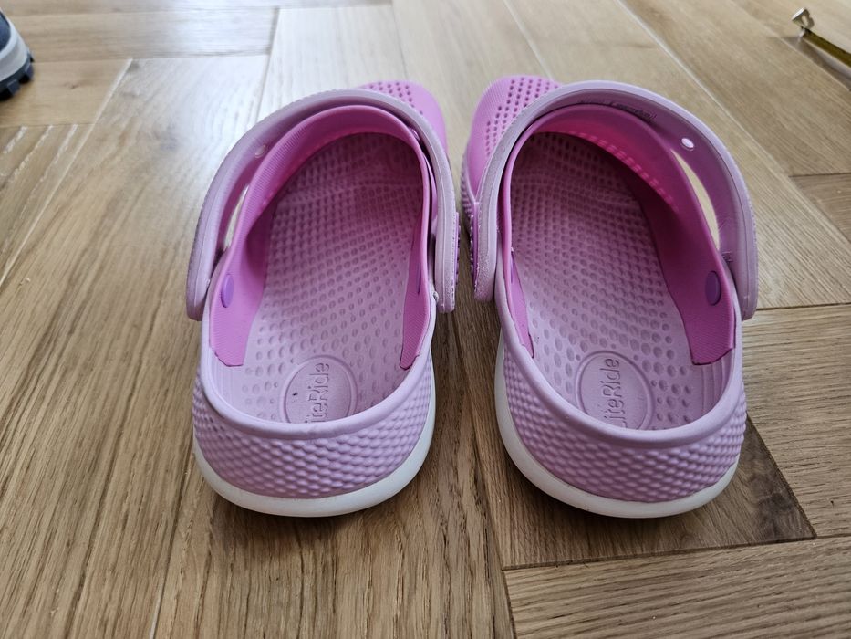 Crocs r.33/34, J2, Różowe,  LiteRide