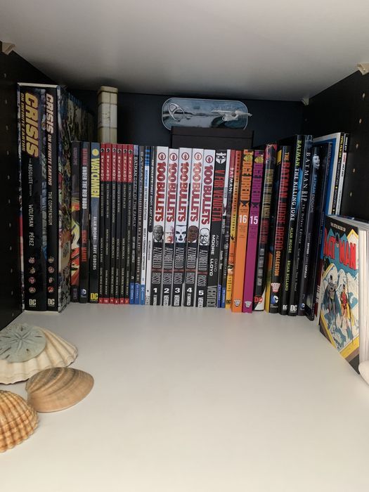 BD Batman, Hellboy, 100 bullets, Watchmen, V vendetta