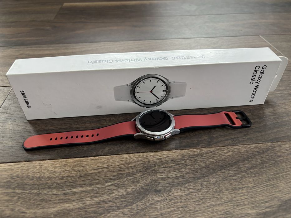 Smartwatch SAMSUNG Galaxy Watch 4 Classic SM-R885F 42mm LTE Srebrny ...