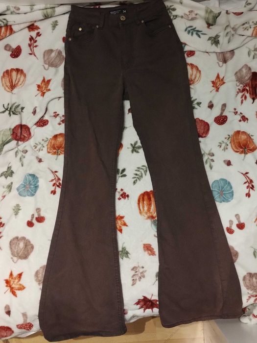 House Denim Dzwony brązowe