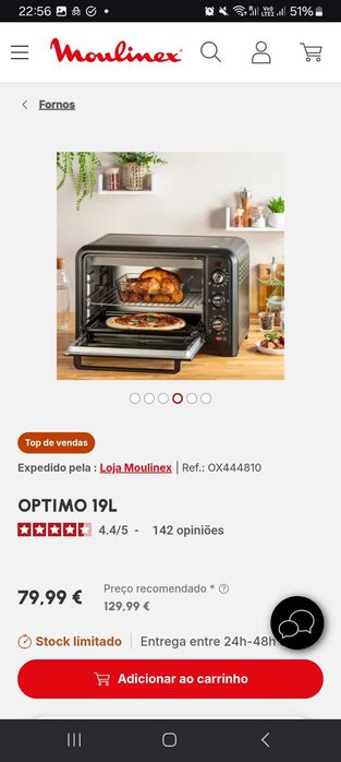 Forno elétrico Moulinex Optimo 19L
