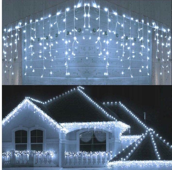 Гирлянда морозостійка 19м 500 led  сопли бахрома вулична гірлянда