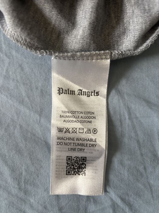 Szara koszulka t-shirt Palm Angels Classic Logo Oversize 6XL