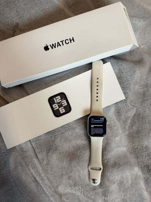 Zegarek apple watch se 2 gen 40mm gps+cellular starlight-złoty. KONCYCJA baterii  98%
