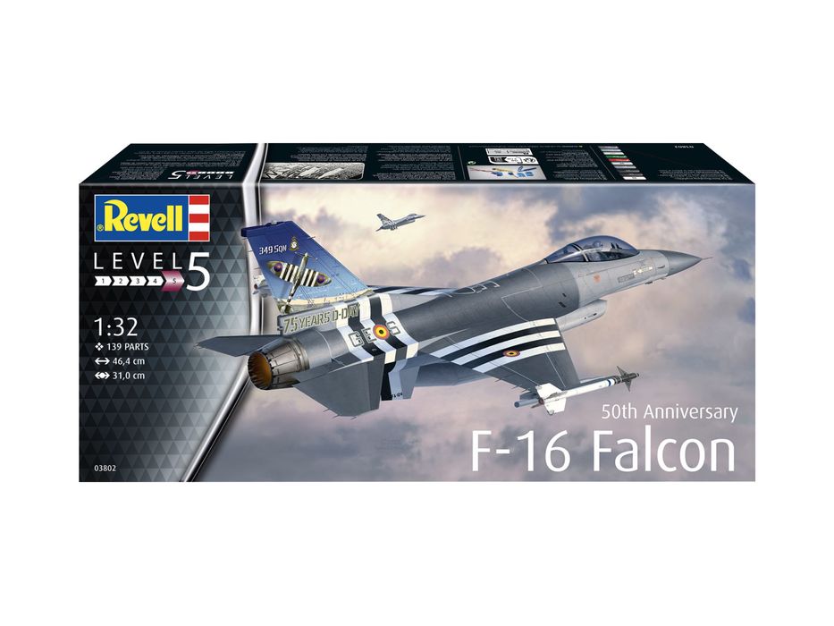 SAMOLOT model 1/32 Revell 03802 samolot 50TH ANNIV. F-16 FALCON