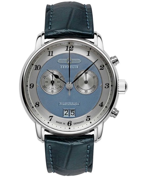 Piękny Zegarek męski Zeppelin Friedrichshafen Chronograph idealny stan