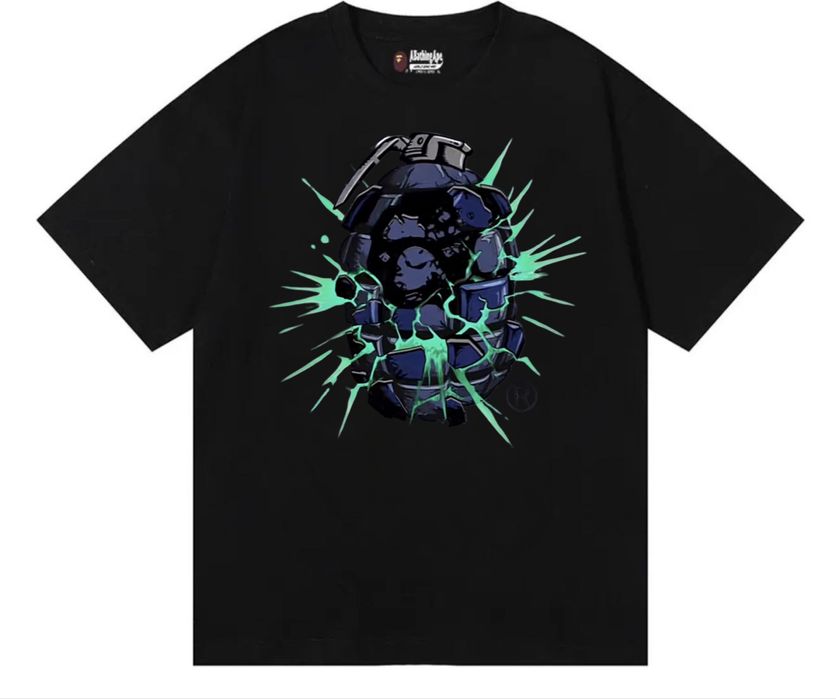 Футболки Bape Logo унисекс бейп черные белые унисекс новника