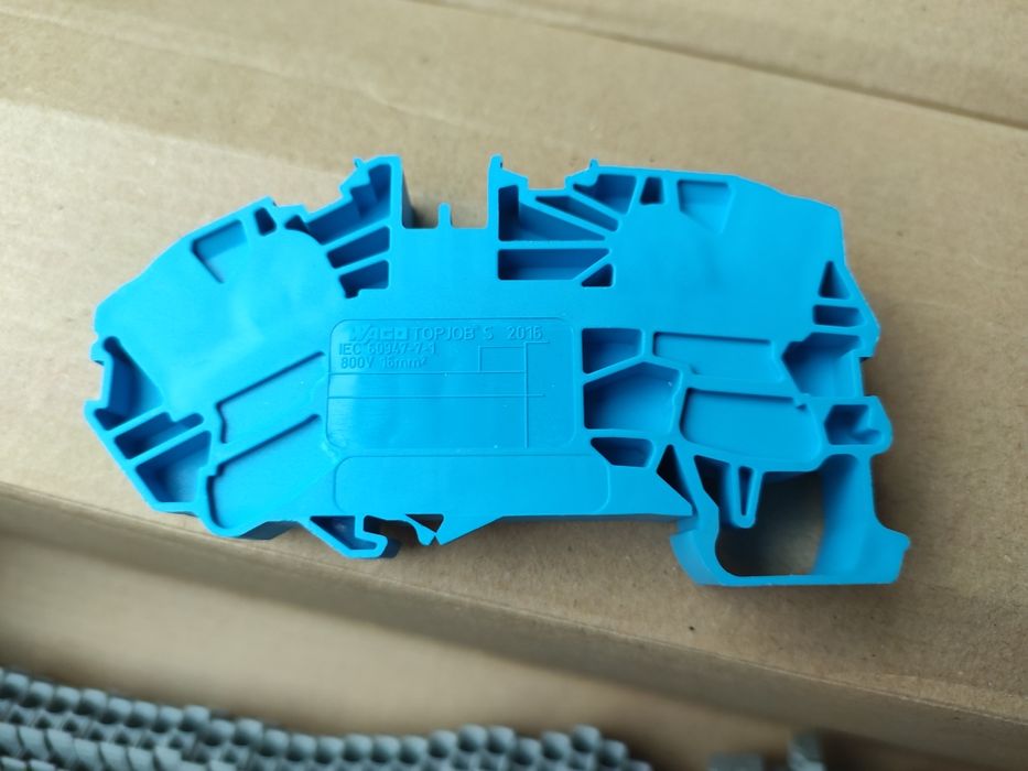 Złączka szynowa 2‑przewodowa 16mm2 niebieska 2016‑7604