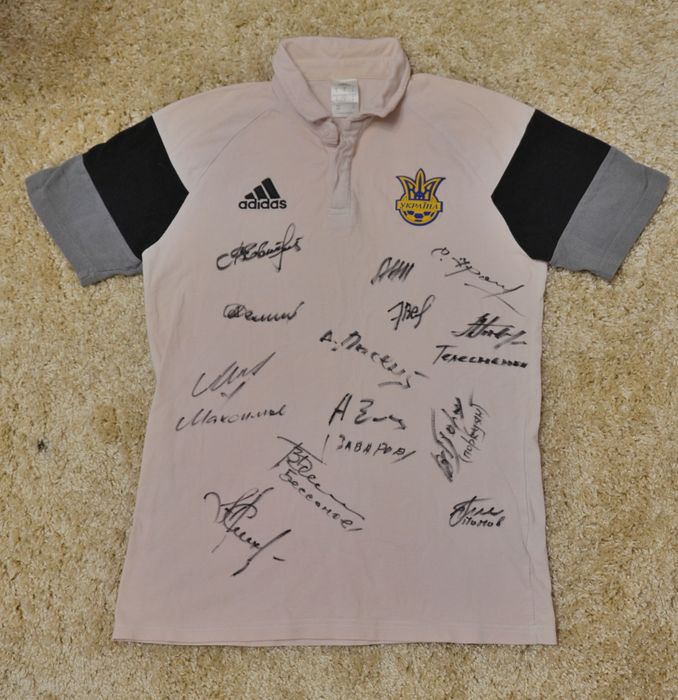 Коллекционнная футболка с автографами Легенд СССР и ФК Днепр