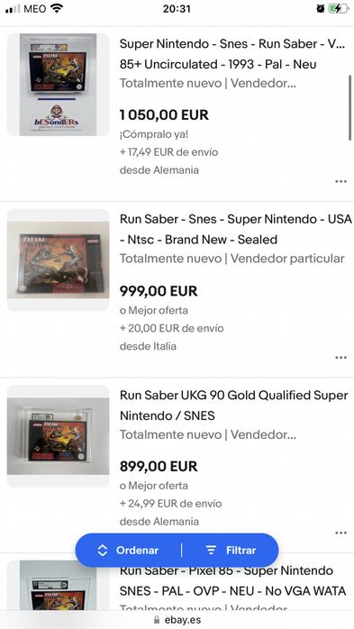 Run Saber - Super Nintendo (SNES - Pal) - completo