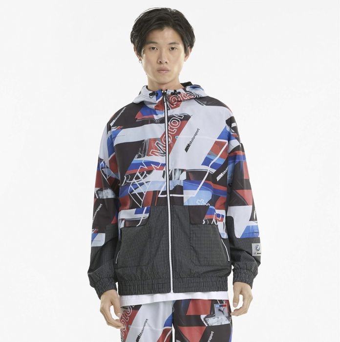 Ветровка мужская демисезонная Puma BMW MMS Street AOP Jacket Розмір L