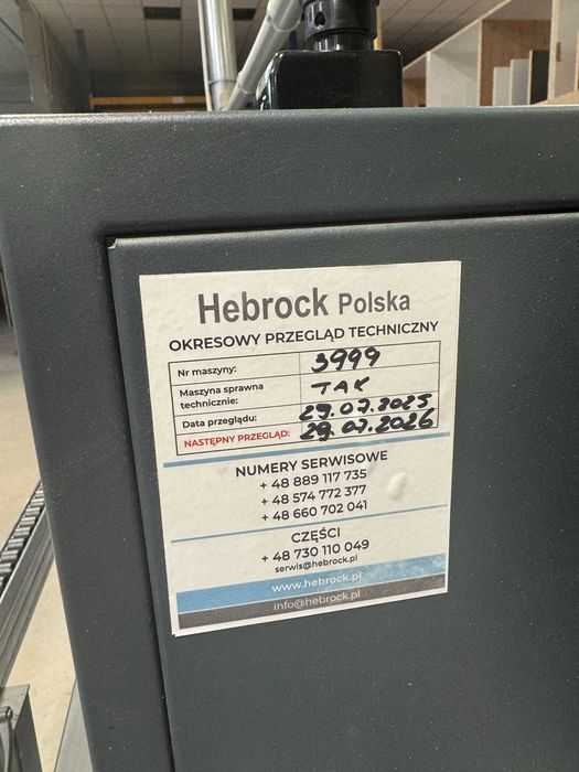 Okleiniarka Hebrock K36 AIRTRONIC — FUGA ZEROWA, 2021, 5384 mth