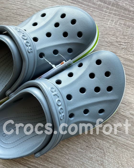 Крокси сірі баябенд чоловічі і жіночі, crocs bayaband charcoal/green