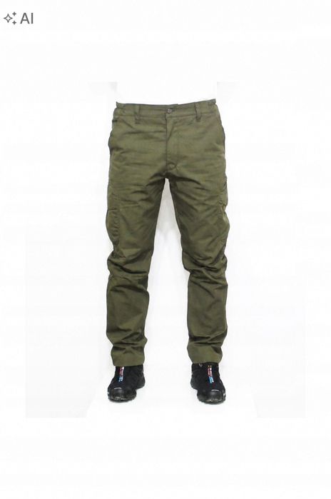 Mudwill zielone spodnie casual chino z kieszeniami plus size 2xl 5ia