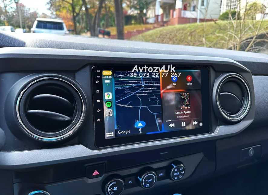 Магнитола 4RUNNER Toyota TACOMA FORTUNER GPS Такома CarPlay Android 15