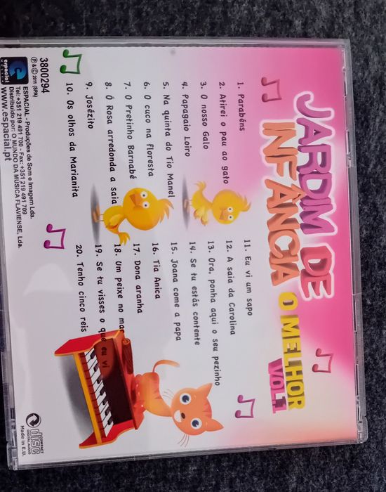 CD música para crianças